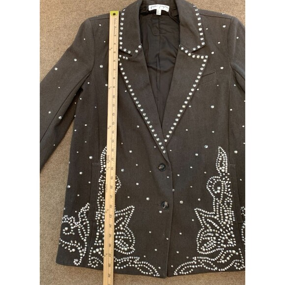 Free People Suit Set Womens 4 Embellished Blazer Pants Studded Southwestern - Picture 11 of 16